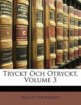 Paperback Tryckt Och Otryckt, Volume 3 [Swedish] Book