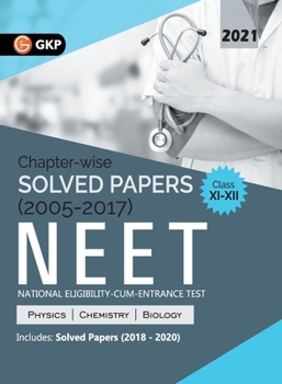Paperback Neet 2021 Class XI-XII Chapter-Wise Solved Papers 2005-2017 (Includes 2018 to 2020 Solved Papers) Book