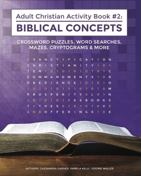 Paperback Adult Christian Activity Book #2: Biblical Concepts Book