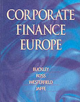Paperback Corporate Finance Europe. by Adrian Buckley ... [Et Al.] Book