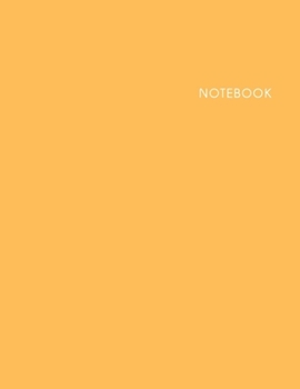 Paperback Notebook: Lined Notebook - Size (8.5 x 11 in) - 100 Pages - Peach Cover Book