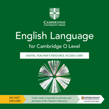 Misc. Cambridge O Level English Language Digital Teacher's Resource Access Card Book
