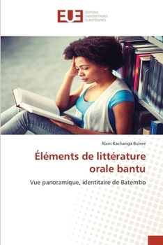 Paperback Éléments de littérature orale bantu [French] Book