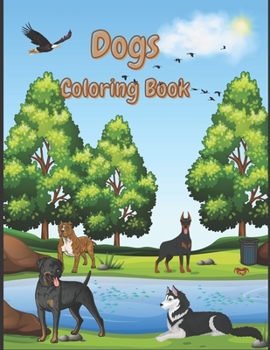 Paperback Dogs Coloring Book: 40 motifs on 80 pages Book