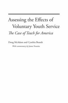 Paperback Assessing the Effects of Voluntary Youth Service: The Case of Teach for America Book