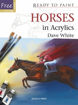 Paperback Horses in Acrylics Book