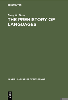 Hardcover The Prehistory of Languages Book