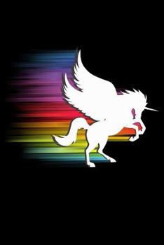 Journal: Unicorn LGBT Gay Pride Rainbow Colors Black Lined Notebook Writing Diary - 120 Pages 6 x 9