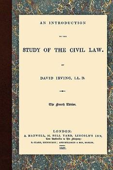 Hardcover An Introduction to the Study of the Civil Law Book