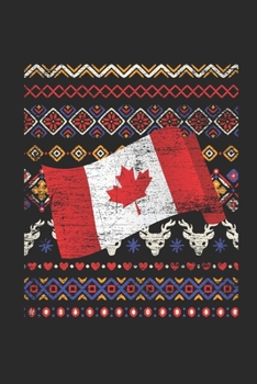 Paperback Christmas Sweater - Canada Flag: Dotted Bullet Grid Notebook - Journal for Ugly Christmas Gift And New Year Gift Idea Book
