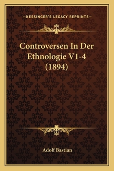 Paperback Controversen In Der Ethnologie V1-4 (1894) [German] Book