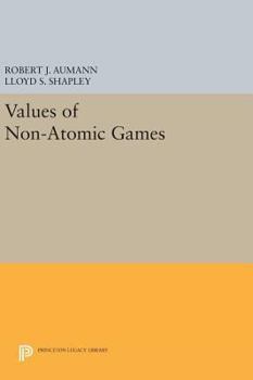 Hardcover Values of Non-Atomic Games Book