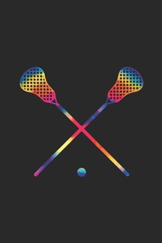 Tie Dye Lacrosse Notebook - Sports Gift for Lacrosse Player - Lacrosse Journal - Lacrosse Diary: Medium College-Ruled Journey Diary, 110 page, Lined, 6x9 (15.2 x 22.9 cm)
