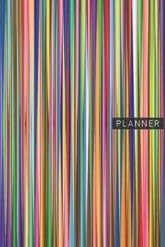 Paperback Planner: Abstract Art Stripes 1 Year Daily Planner (12 Months) - 2020 - 2021 - 365 Pages for Planning - January 20 - December 2 Book