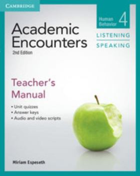 Paperback Academic Encounters Level 4 Teacher's Manual Listening and Speaking Book