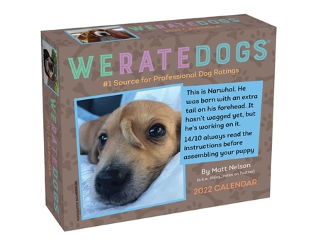 Calendar Weratedogs 2022 Day-To-Day Calendar Book