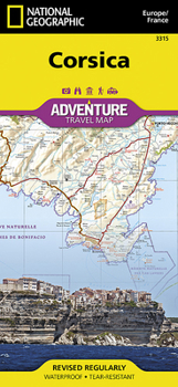 Loose Leaf Corsica Map [France] Book