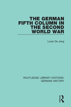 Paperback The German Fifth Column in the Second World War Book