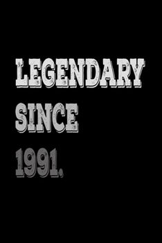 Paperback Legendary Since 1991: Journal Composition Notebook 7.44" x 9.69" 100 pages 50 sheets Book