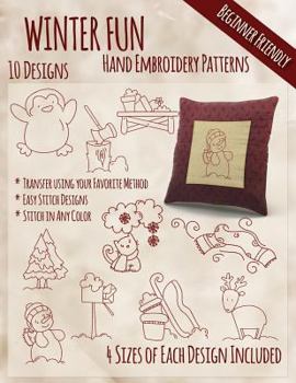 Paperback Winter Fun Hand Embroidery Patterns Book