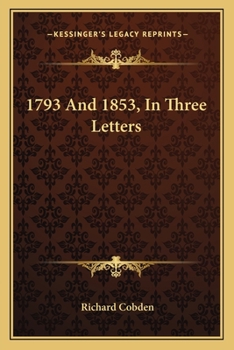 Paperback 1793 And 1853, In Three Letters Book