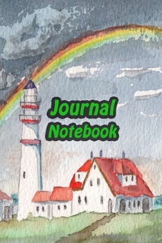 Paperback Journal Notebook: Rainbow Daily Journaling - Lined Paper Wide Ruled Notes Spark Your Imagination and Positive Thinking - Farm Painting C Book