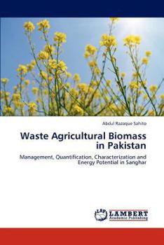 Paperback Waste Agricultural Biomass in Pakistan Book