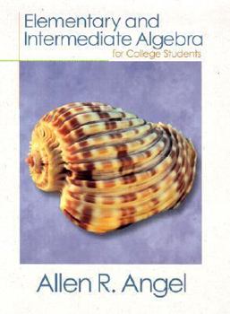 Hardcover Elementary and Intermediate Algebra for College Students Book