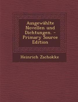 Ausgewählte novellen und dichtungen - Book  of the Ausgewählte novellen und dichtungen