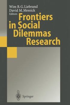 Paperback Frontiers in Social Dilemmas Research Book