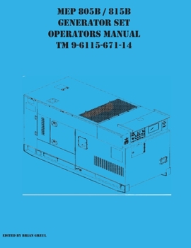 Paperback MEP 805B / 815B Generator Set Operators Manual TM 9-6115-671-14 Book