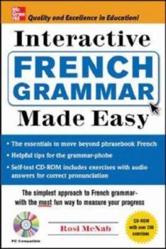 Paperback French Grammar Made Easy [With CD-ROM] [French] Book