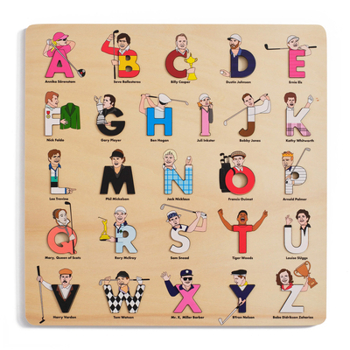 Misc. Golf Legends Wooden Alphabet Puzzle Book
