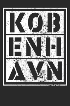 Paperback Notebook: Copenhagen Denmark Dot Grid 6x9 120 Pages Book