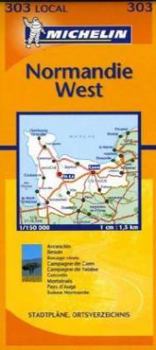 Calvados, Manche Michelin Local Map 303 (Michelin Local Maps)