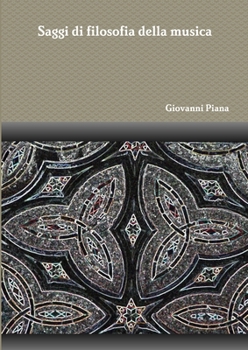 Paperback Saggi di filosofia della musica [Italian] Book