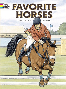 Paperback Favorite Horses Coloring Book