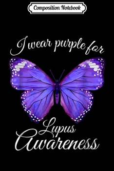 Composition Notebook: Lupus Awareness Butterfly