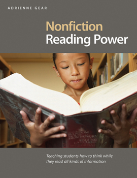 Paperback Nonfiction Reading Power: Teaching Students to Think While Reading in All Subject Areas Book