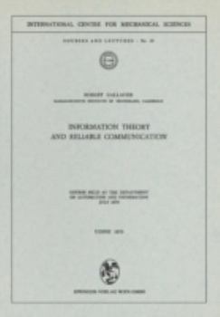 Paperback Information Theory and Reliable Communication: Course Held at the Department for Automation and Information July 1970 Book