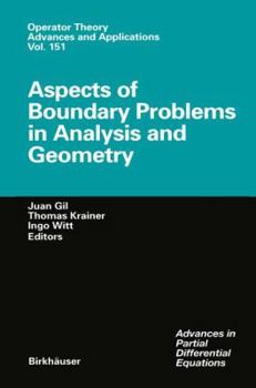 Hardcover Aspects of Boundary Problems in Analysis and Geometry Book