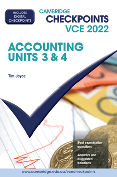 Paperback Cambridge Checkpoints Vce Accounting Units 3&4 2022 Book