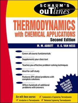 Schaum's Outline of Thermodynamics With Chemical Applications (Schaum's Outline Series) - Book  of the Schaum's Outline