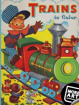 Paperback Trains to Color Coloring Book