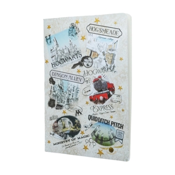 Hardcover The Wizarding World Notebook A4 Unlined Cahier, 80pg, 100gsm by Paperblanks (Harry Potter Collection) Book