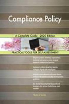 Paperback Compliance Policy A Complete Guide - 2020 Edition Book
