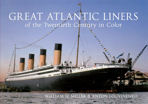 Paperback Great Atlantic Liners of the Twentieth Century in Color Book