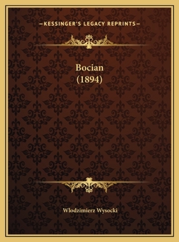 Hardcover Bocian (1894) [Polish] Book