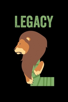Paperback Legacy: Animals Coloring Book for Kids, Weekly Planner, and Lined Journal Animal Coloring Pages. Personalized Custom Name Init Book