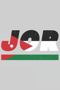 JOR: Jordanien Tagesplaner mit 120 Seiten in weiß. Organizer auch als Terminkalender, Kalender oder Planer mit der jordanischen Flagge verwendbar (German Edition)